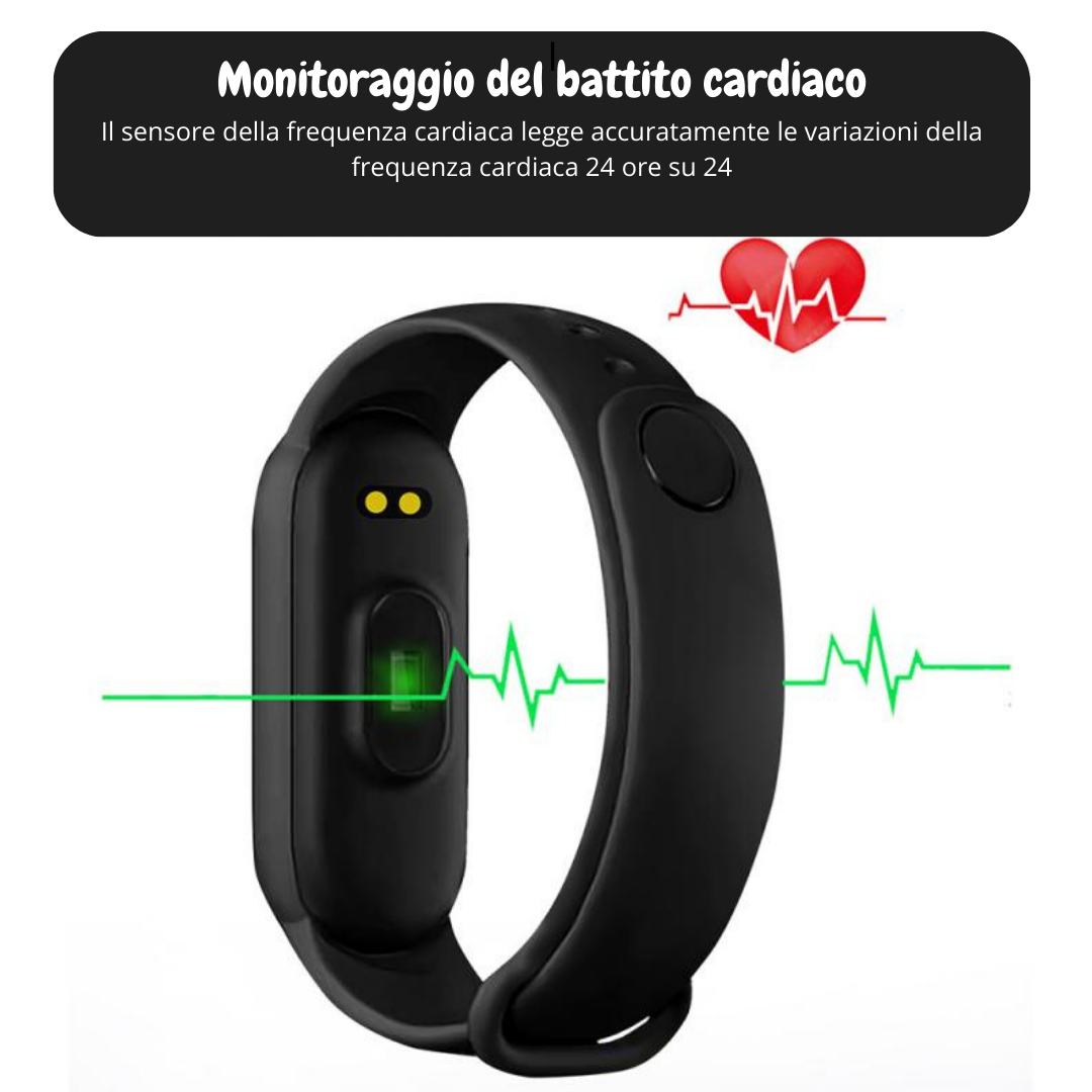 Smartwatch M7 Smart Band Fitness Tracker Sport Cardiofrequenzimetro