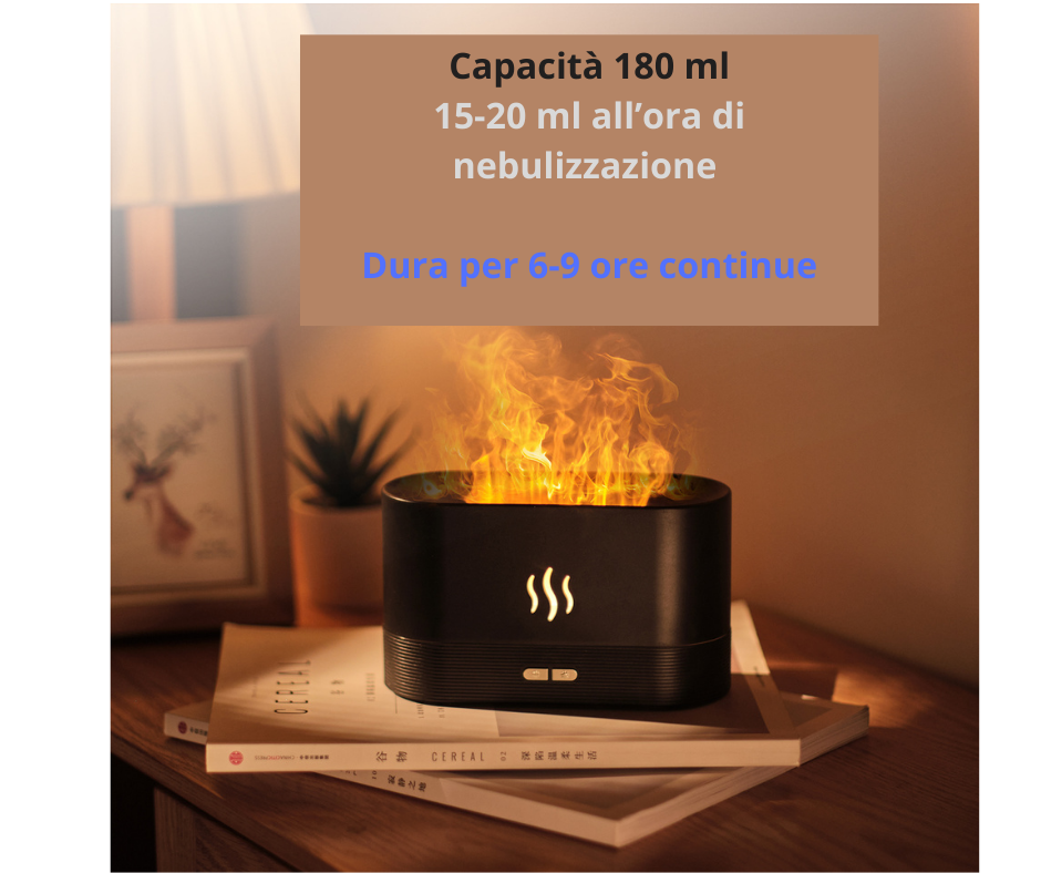 Flame Essential Oil Diffuser Umidificatore di aromaterapia