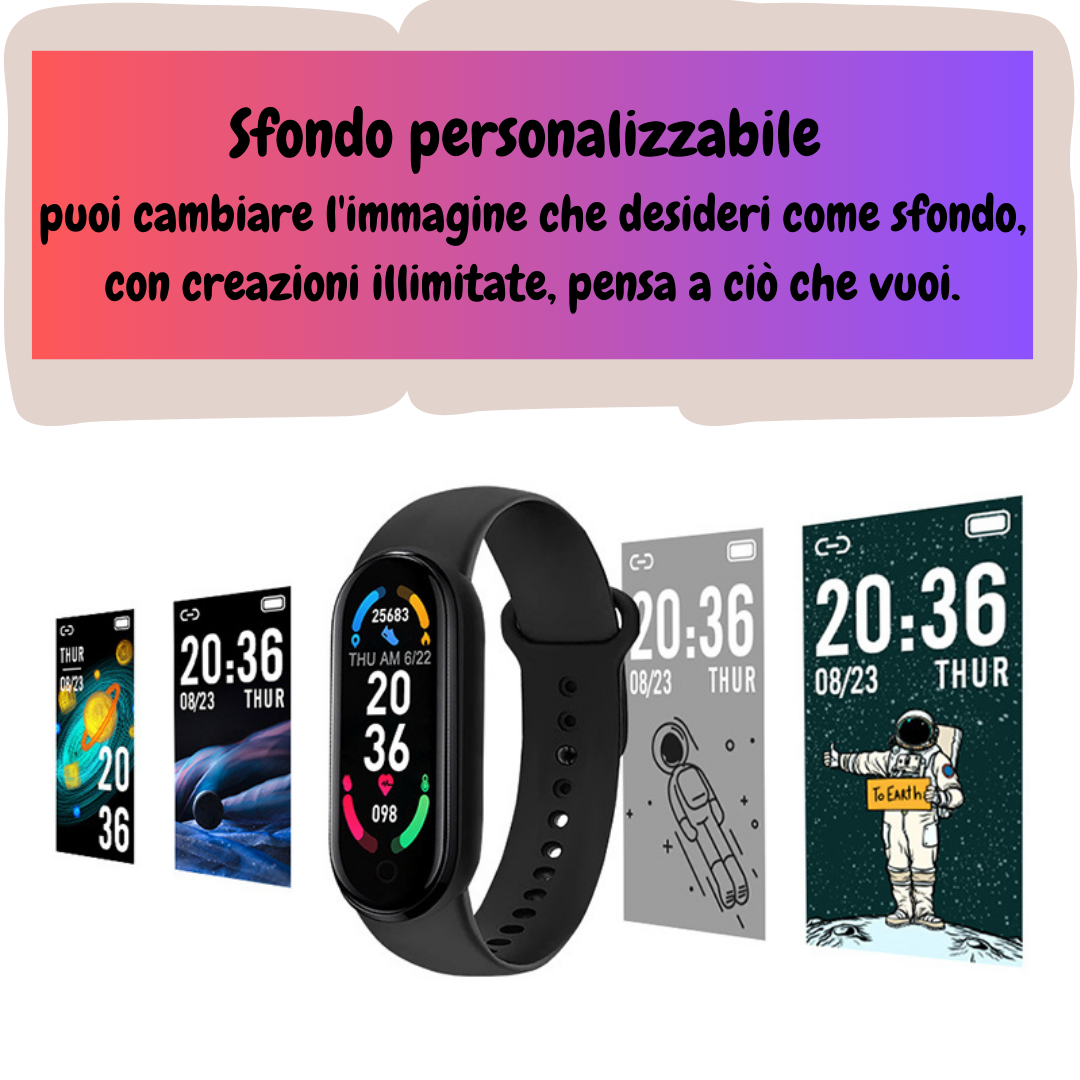 Smartwatch M7 Smart Band Fitness Tracker Sport Cardiofrequenzimetro